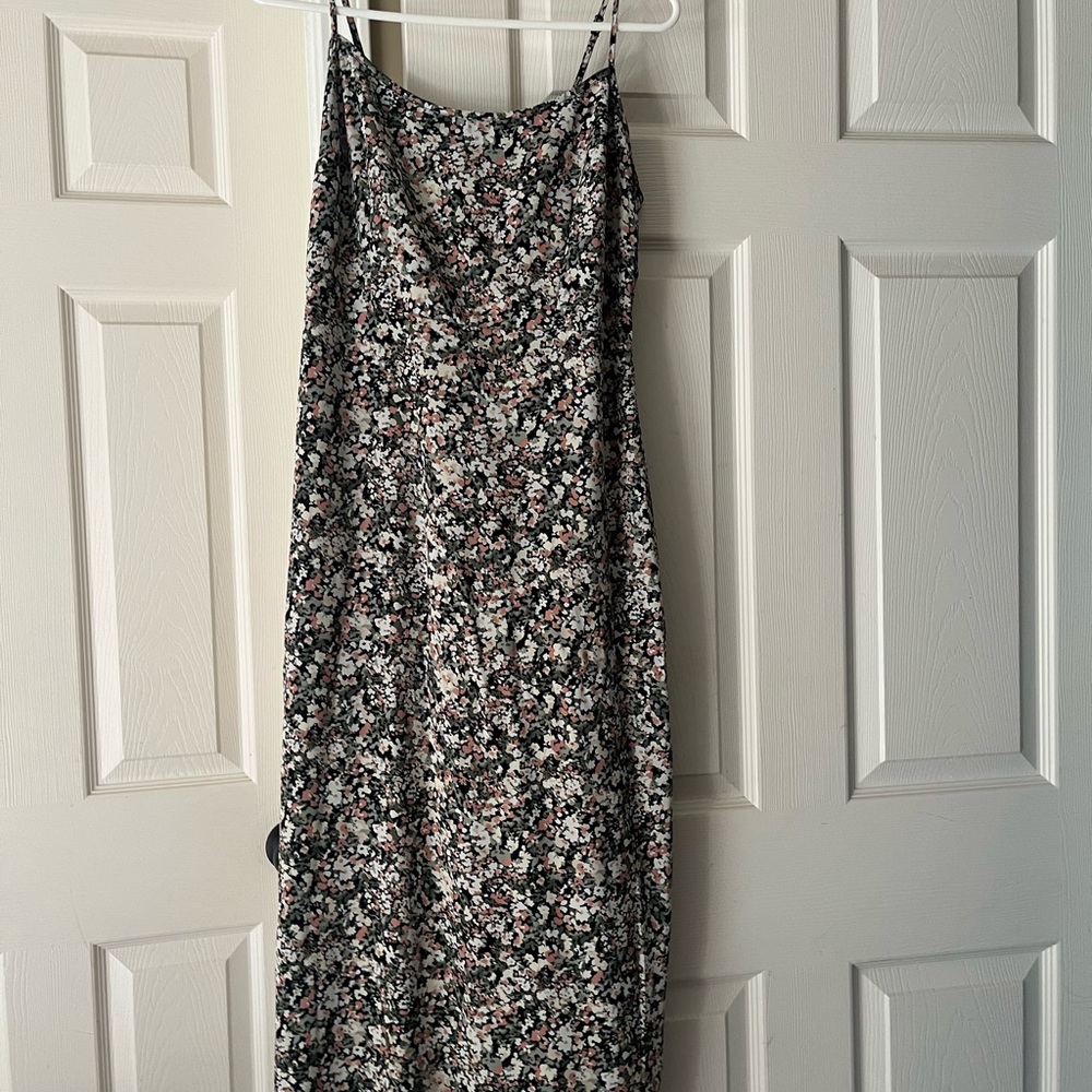 Abercrombie & Fitch Black Floral Maxi Dress